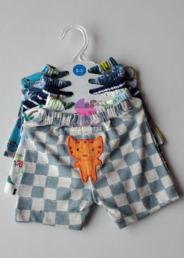 5Pc Cotton Baby Shorts for girls and boys. - Image 3